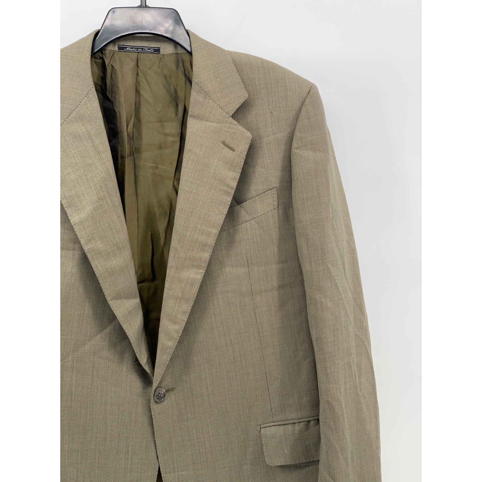 FRATELLI TALLIA DI DELFINO Men’s Brown One-Button Long Sleeve Blazer SZ 44