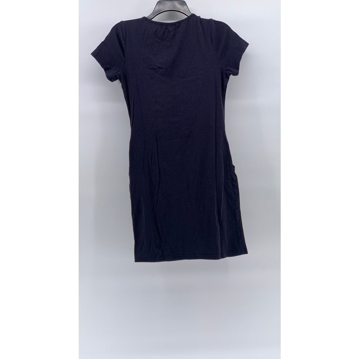 JULIA Women's Blue Star Studded Distressed Short Sleeve Crewneck Mini Dress SZ S