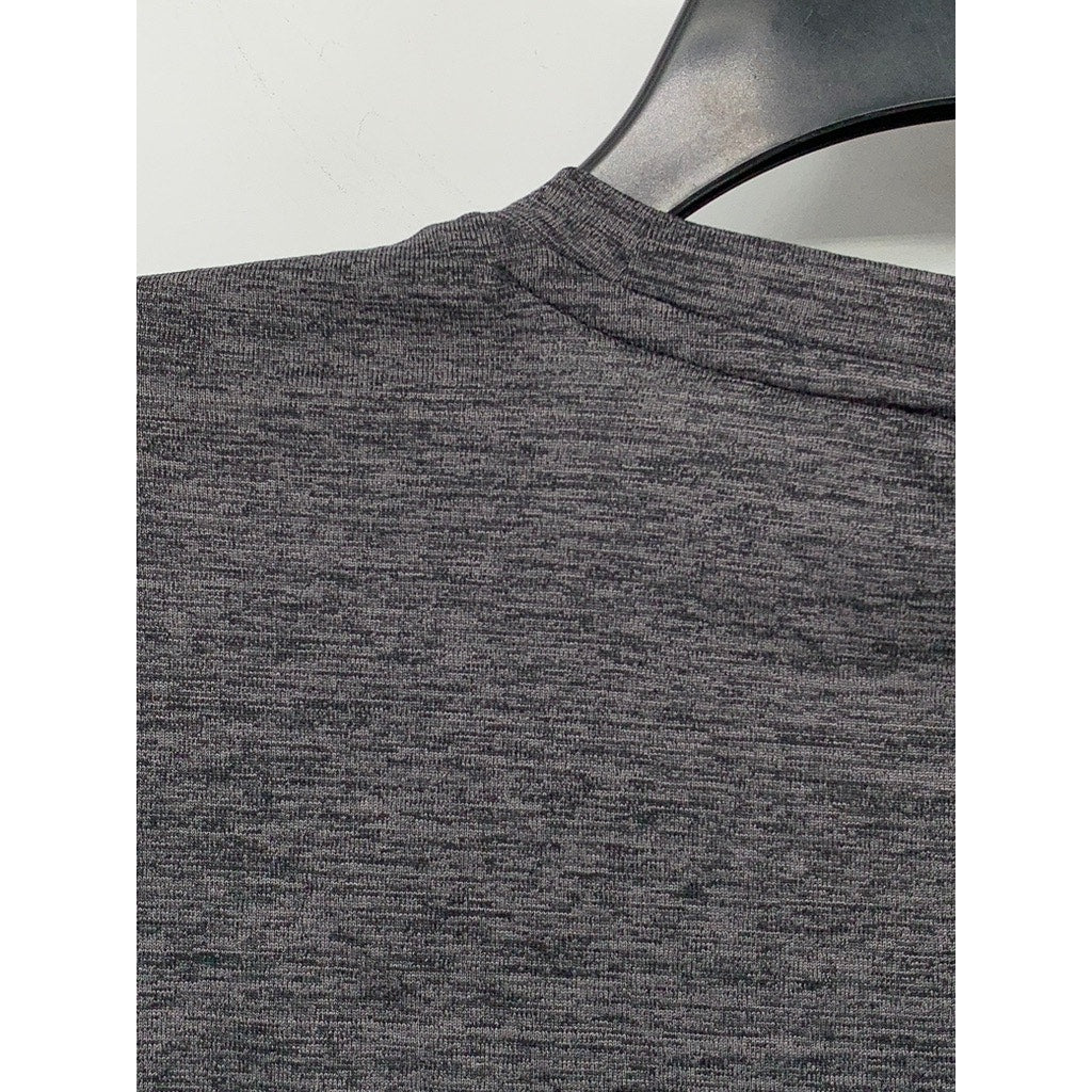 GYMSHARK Men's Charcoal Gray Crewneck Arrival Long Sleeve T-Shirt SZ 2XL