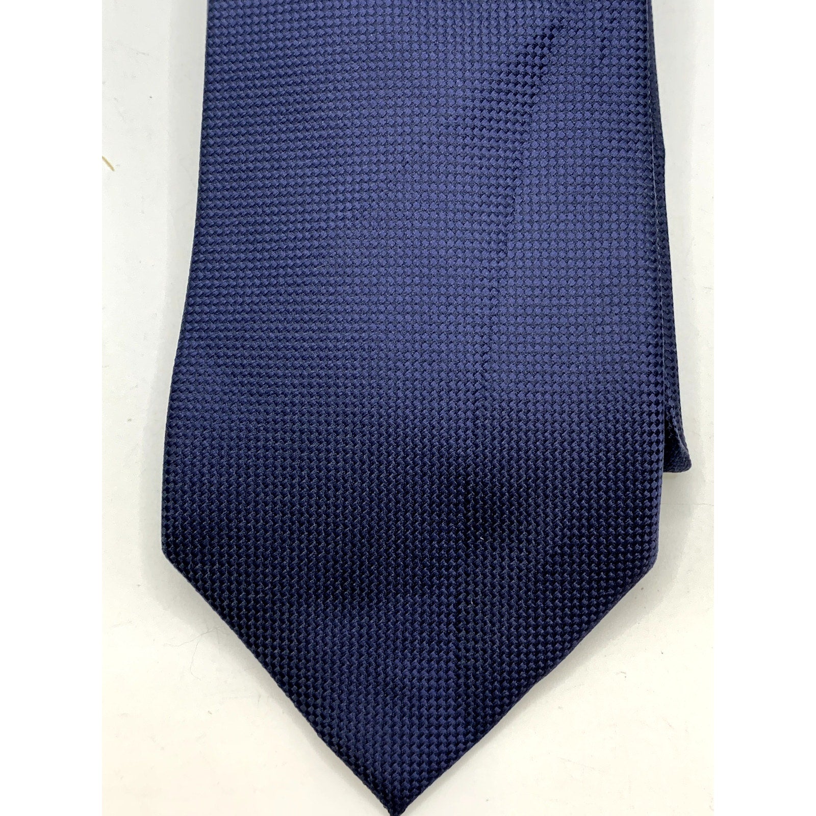 JOHN HENRY Men's Navy Blue Birds Eye Solid Tie OS