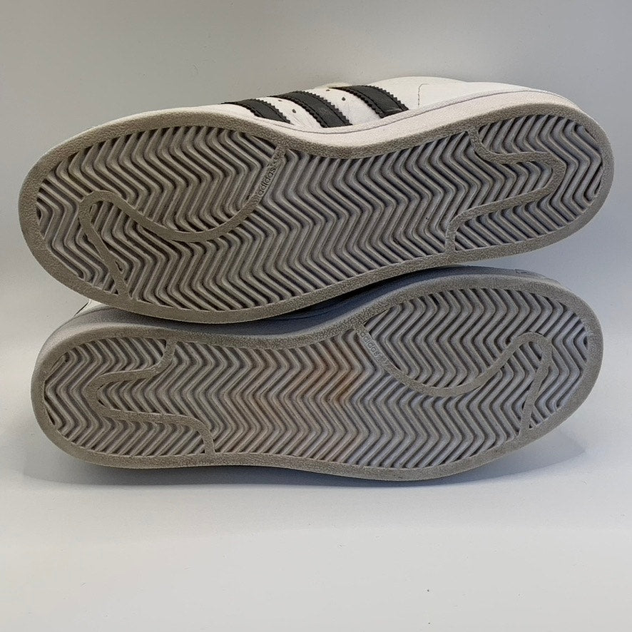 ADIDAS Women's White/Black Pro Model 3-Stripe High-Top Lace-Up Sneakers SZ 5.5