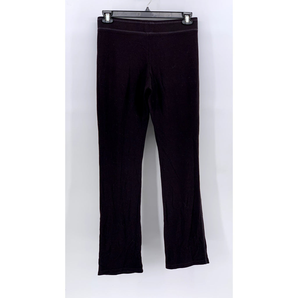 CYNTHIA ROWLEY Women's Washed Black Drawstring Wide-Leg Sweatpants SZ S