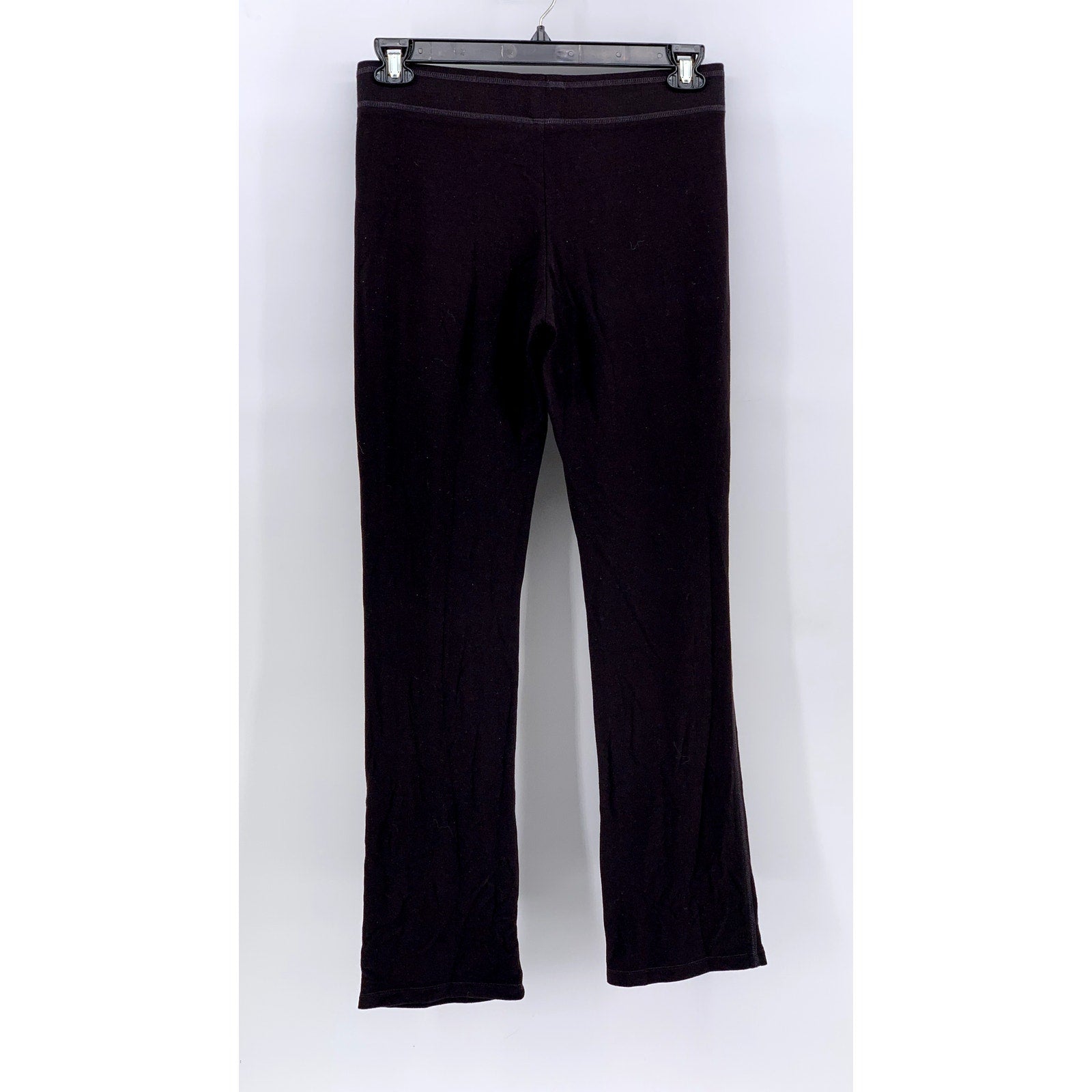 CYNTHIA ROWLEY Women's Washed Black Drawstring Wide-Leg Sweatpants SZ S