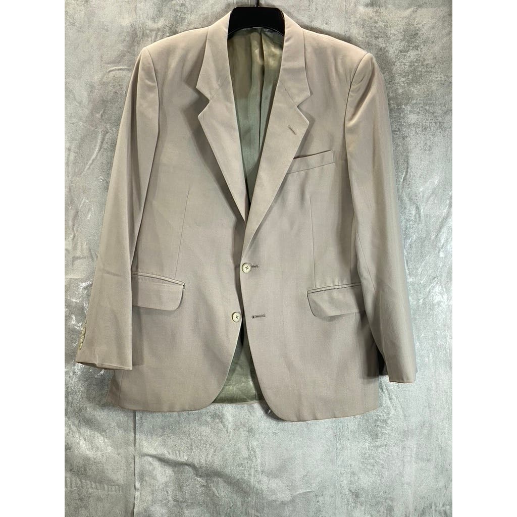 DANIEL HECHTER Men's Beige Two Button Vintage Blazer SZ 38R