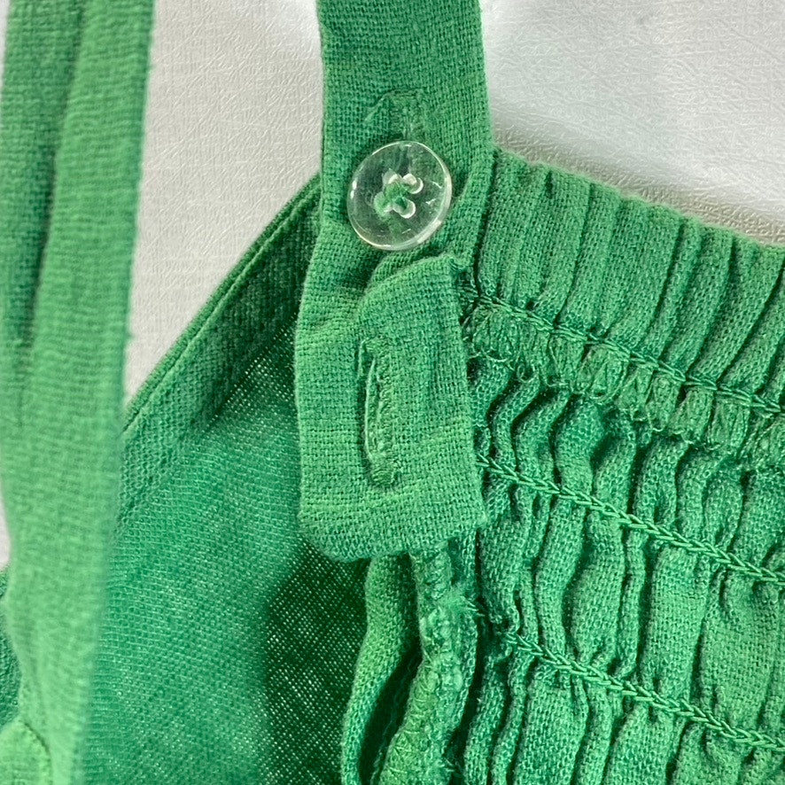 UNIVERSAL THREAD Women's Dark Green Tie-Front Adjustable Strap Crop Top SZ M