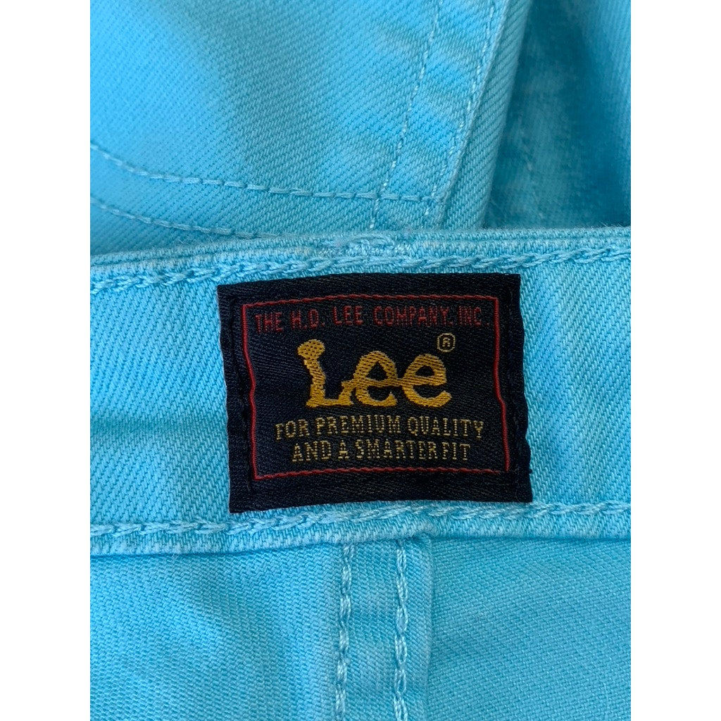 LEE Women's Light Blue Straight Leg Shorts SZ M