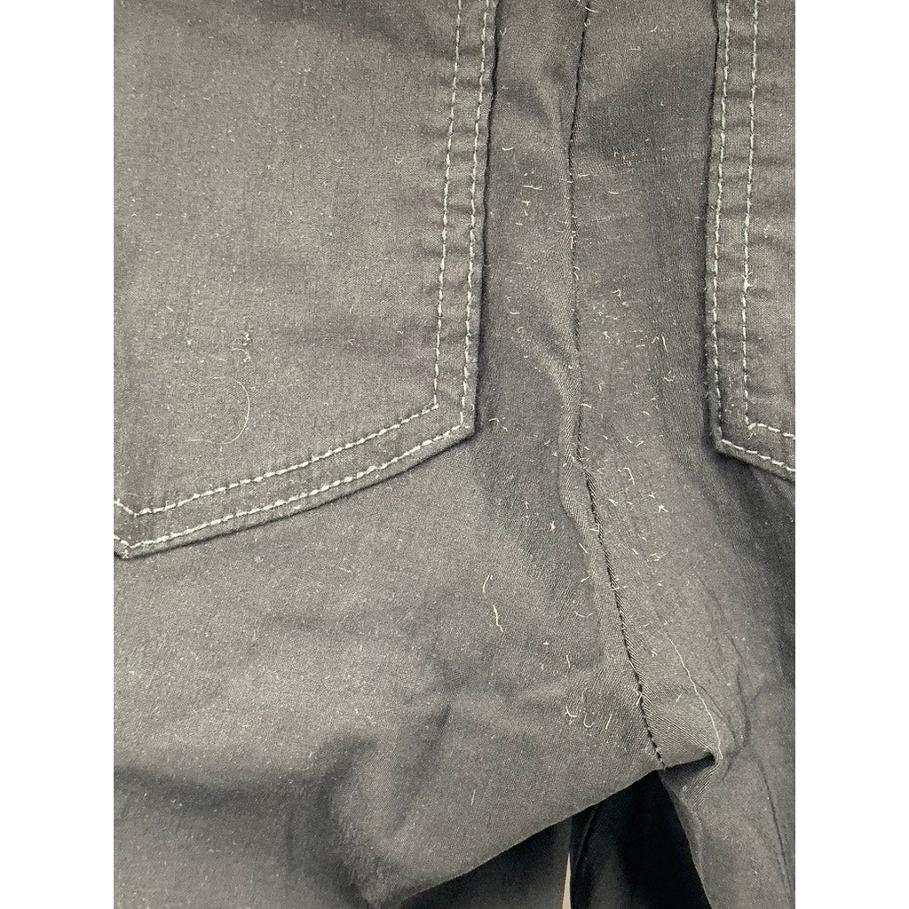 UNIF Women's Black Solid Pull-On Bootcut Casual Pants SZ 24