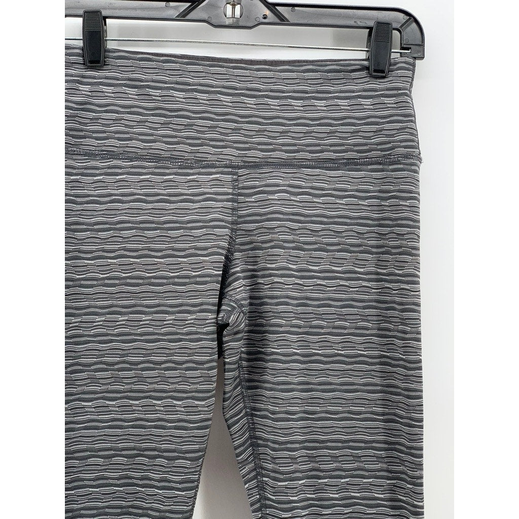 90 DEGREES BYT REFLEX Women's Gray Printed Capri Leggings SZ S