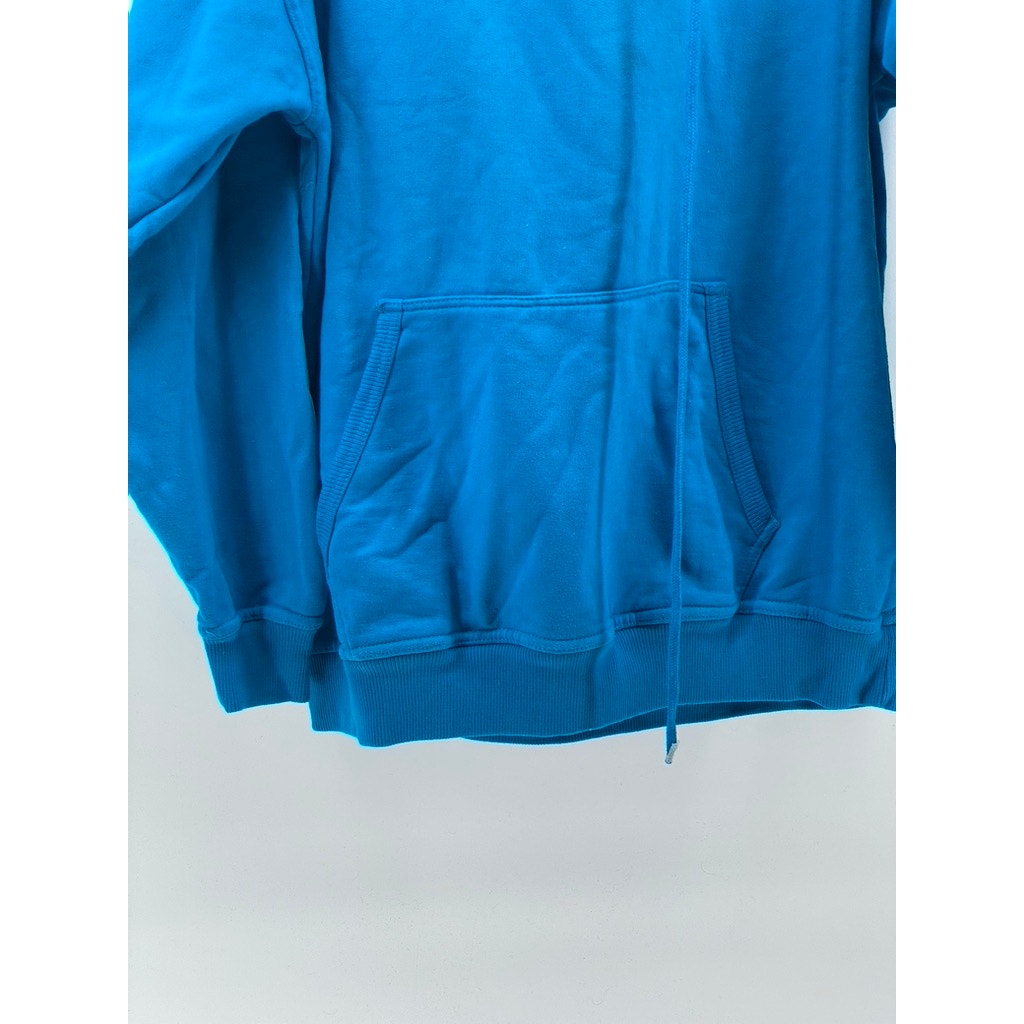 UNBRANDED Men's Blue-Green Crickets Logo Casual Pullover Hoodie SZ L