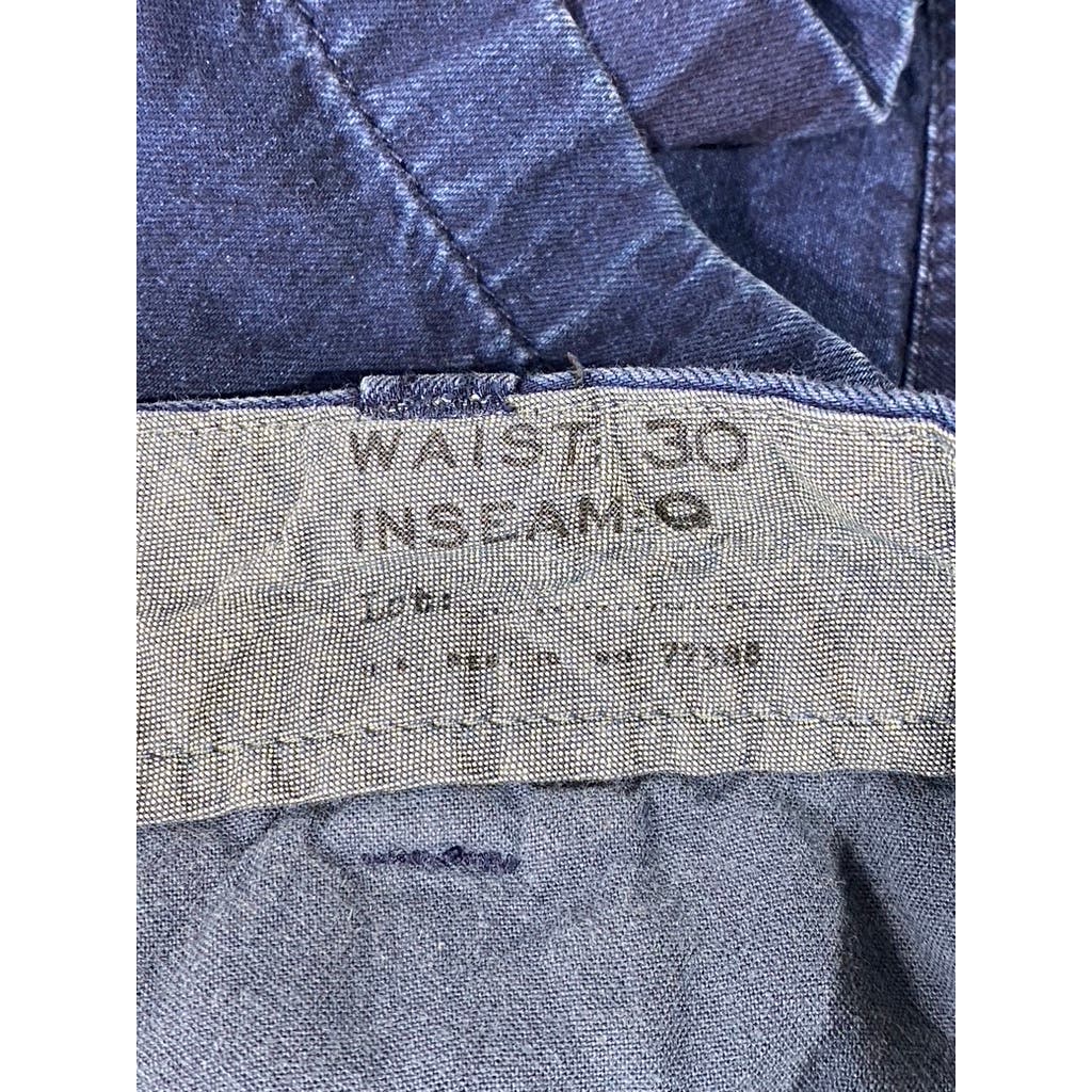 J.CREW Men's Navy Stretch Regular-Fit Chino Shorts SZ 30