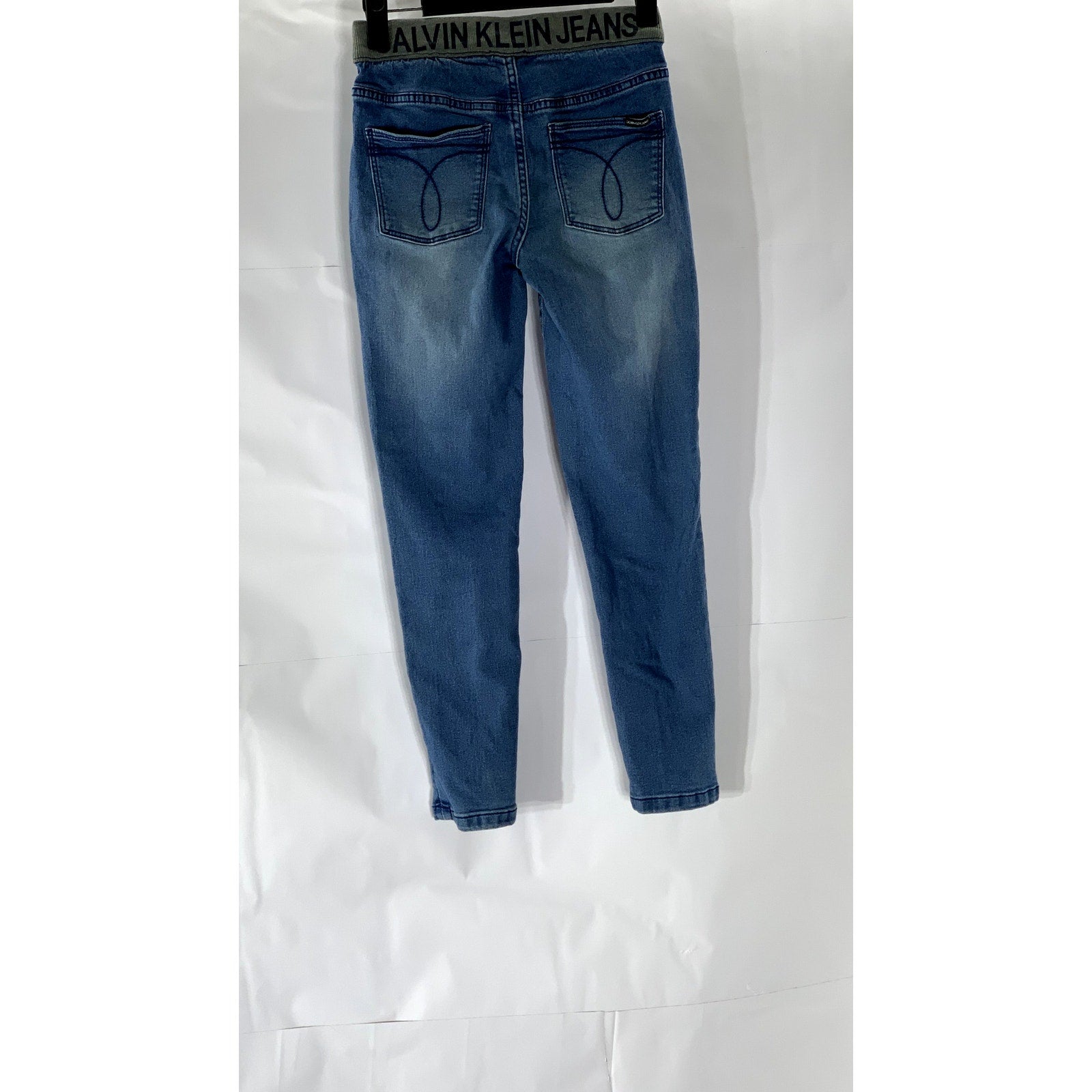 CALVIN KLEIN Girls' Medium Blue Wash Denim Pull-On Skinny Jeans SZ M(8/10)