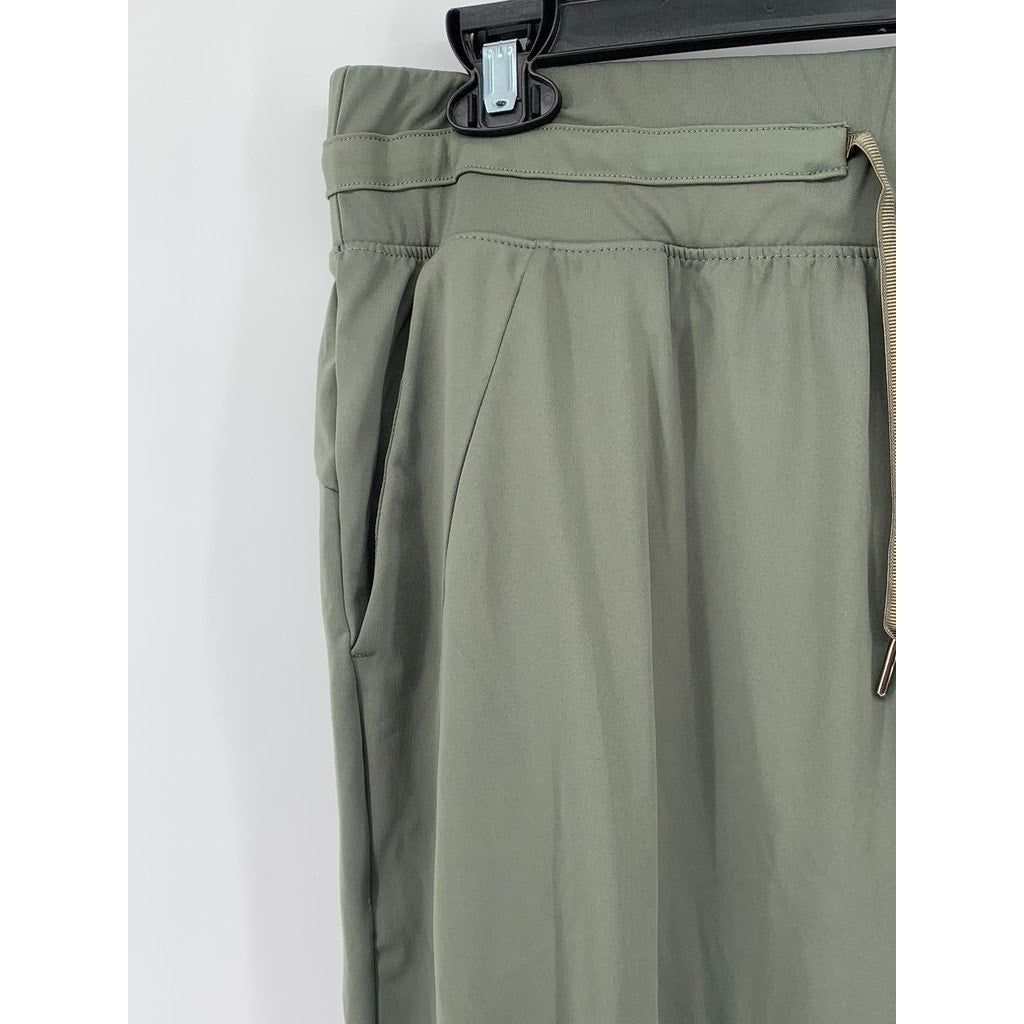 G-FORM Women's Olive Green Drawstring Jogger Pants SZ XL