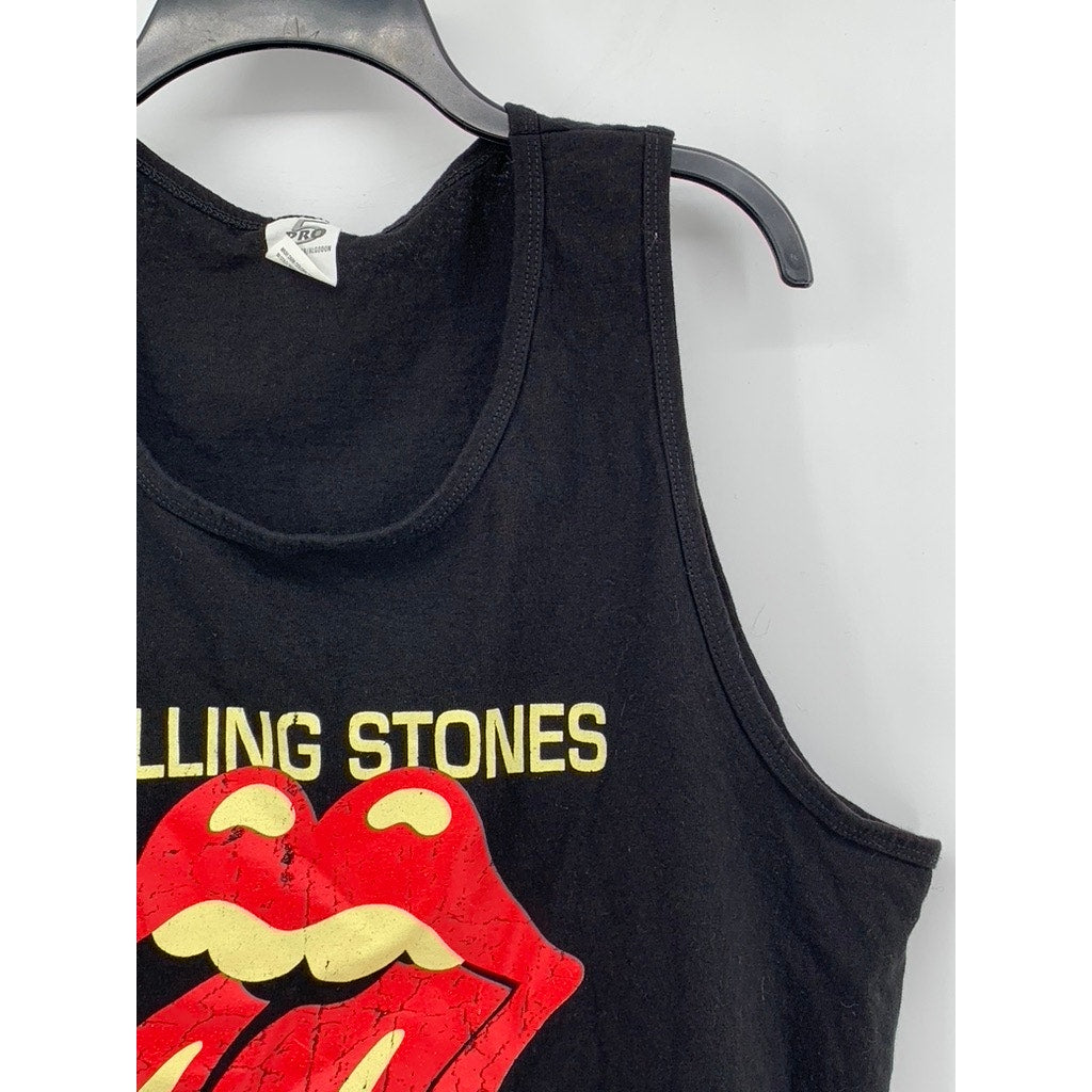 PRO 5 Men's Black-Red Rolling Stones 1972 Graphic Scoop-Neck Tank SZ L