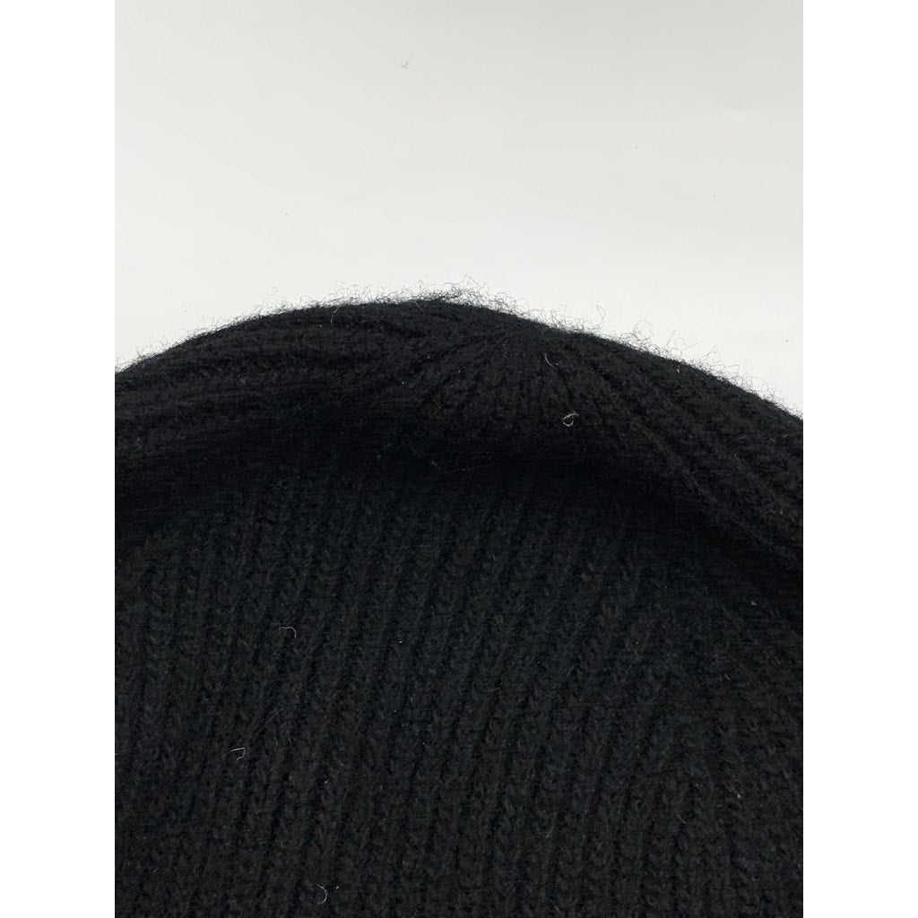 POLO RALPH LAUREN Men's Black Ribbed Embroidered Logo Beanie SZ OS