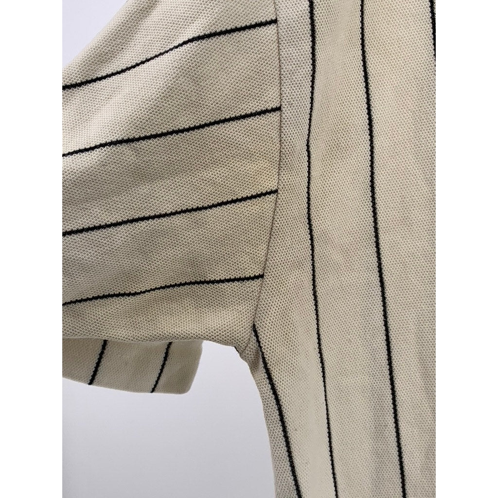 CHASE Men's Vintage Beige Tony Stewart Home Depot Nascar Baseball Shirt SZ S