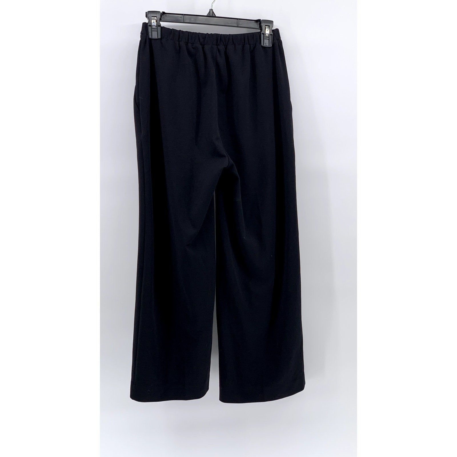 OAK+FORT Women's Black Elastic Waist Wide-Leg Pant SZ XS