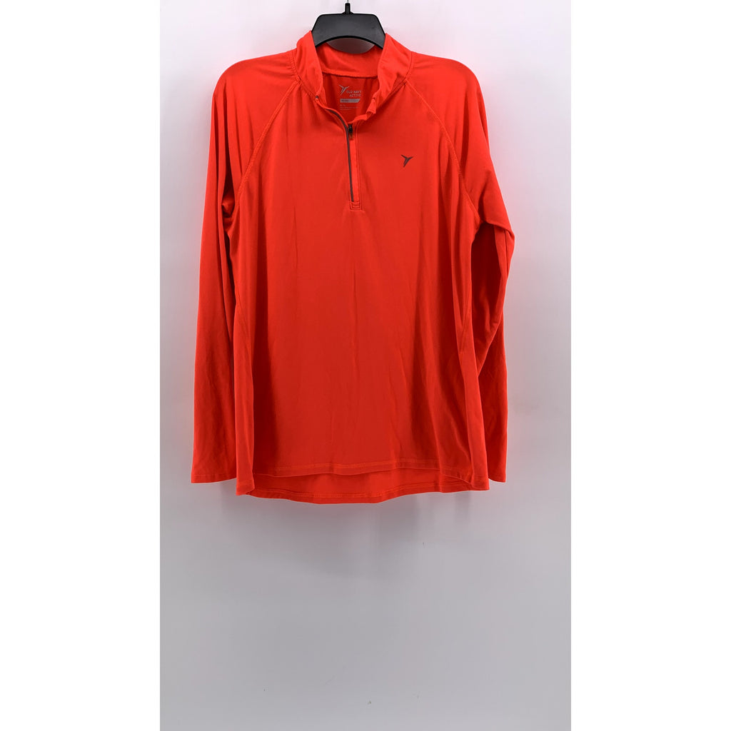 OLD NAVY ACTIVE Women's Neon Orange Semi Fitted Go-Dry Sweatshirt SZ XL