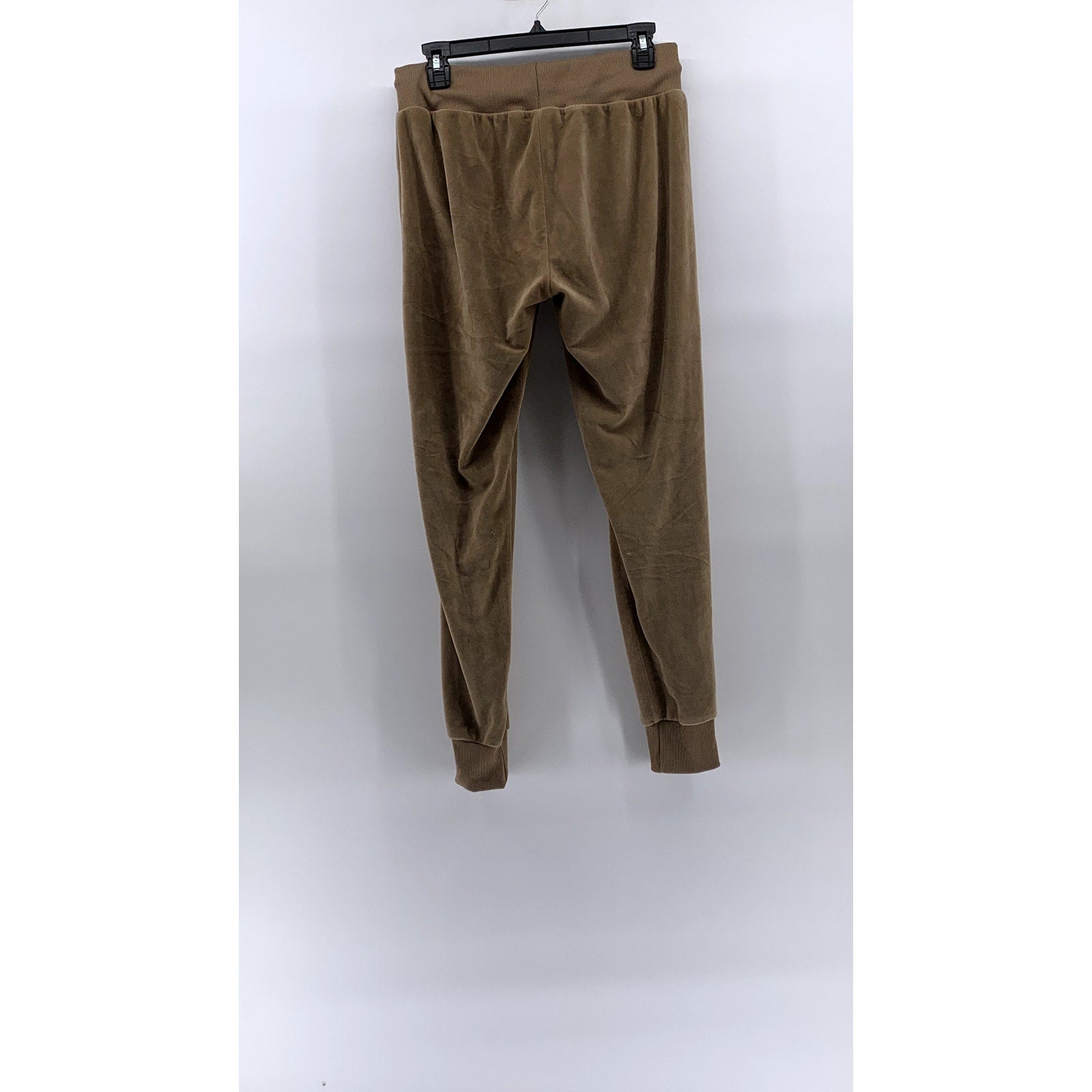 ROMA CONCEPTS By ROSEE Women's Brown Faux Suede Drawstring Sweatpants SZ L