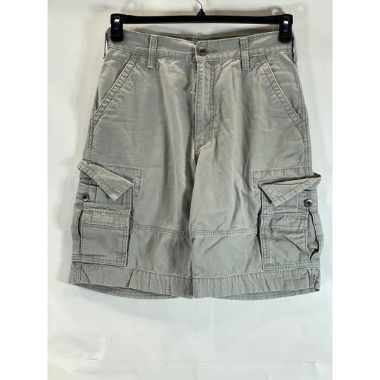 LEVI'S Men's Light Gray Classic-Fit Cargo Shorts SZ 31