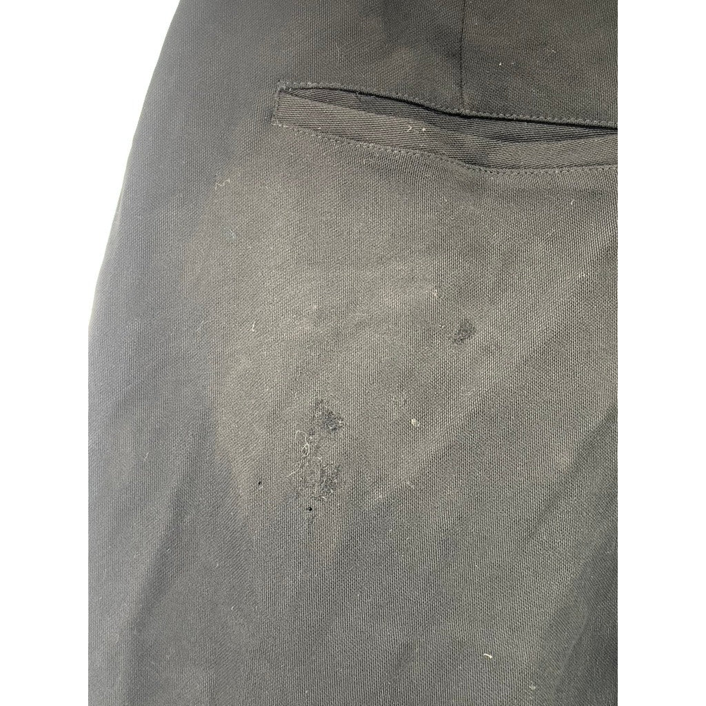 BANANA REPUBLIC Men's Black Solid Modern-Fit Wool Straight-Leg Pants SZ 33X32