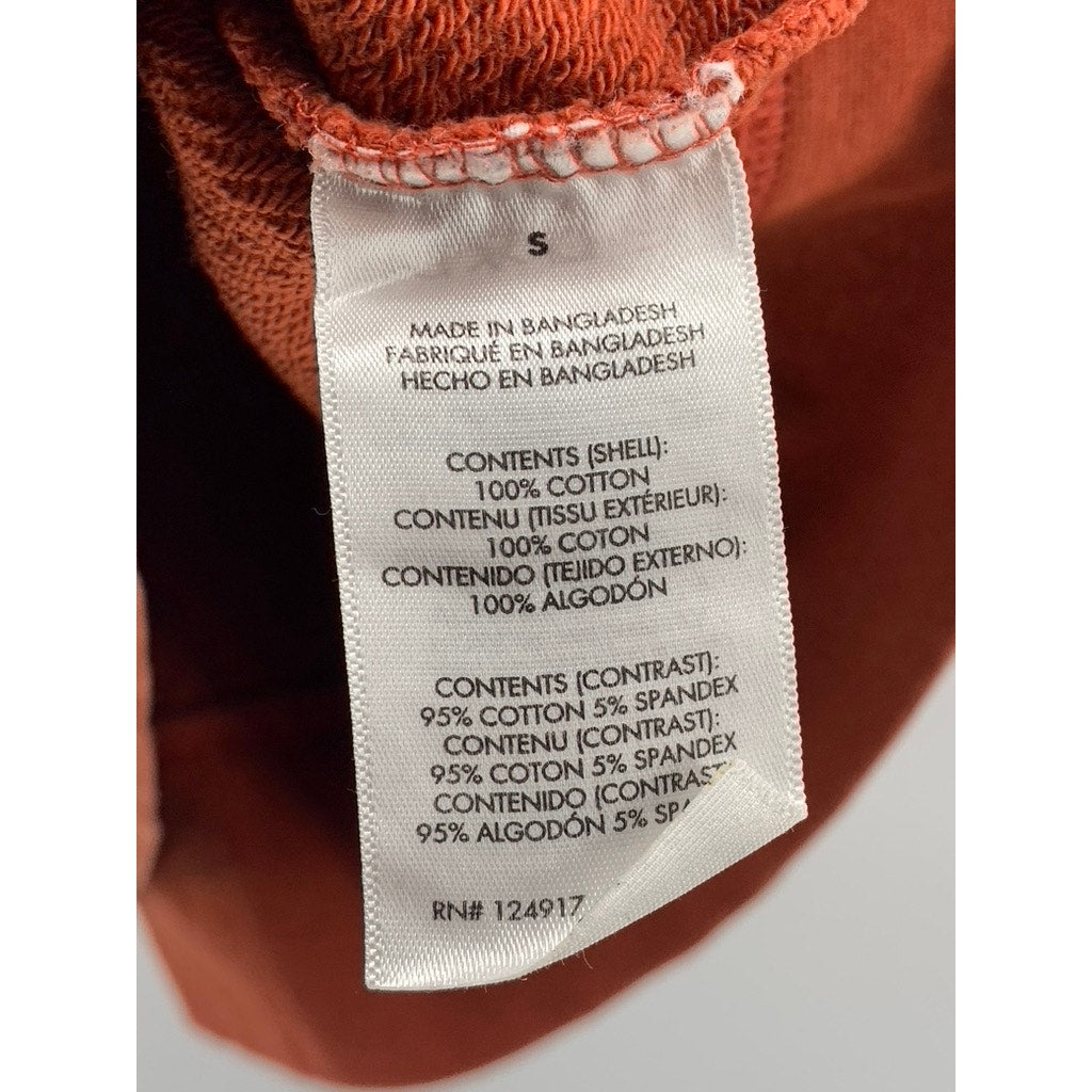 WEWOREWHAT Women's Burnt Orange Cotton Hoodie SZ S