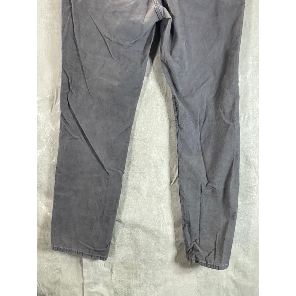 BANANA REPUBLIC Men's Gray Slim-Fit Travel Corduroy Pants SZ 34X30