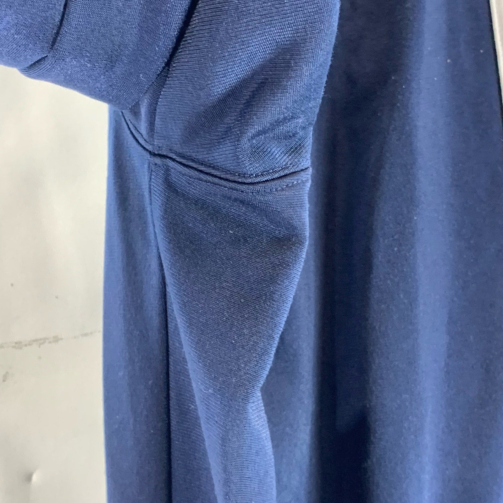 ADIDAS Men's Navy Three-Stripe Elastic Waist Pull-On Relaxed Fit Track Pant SZ M