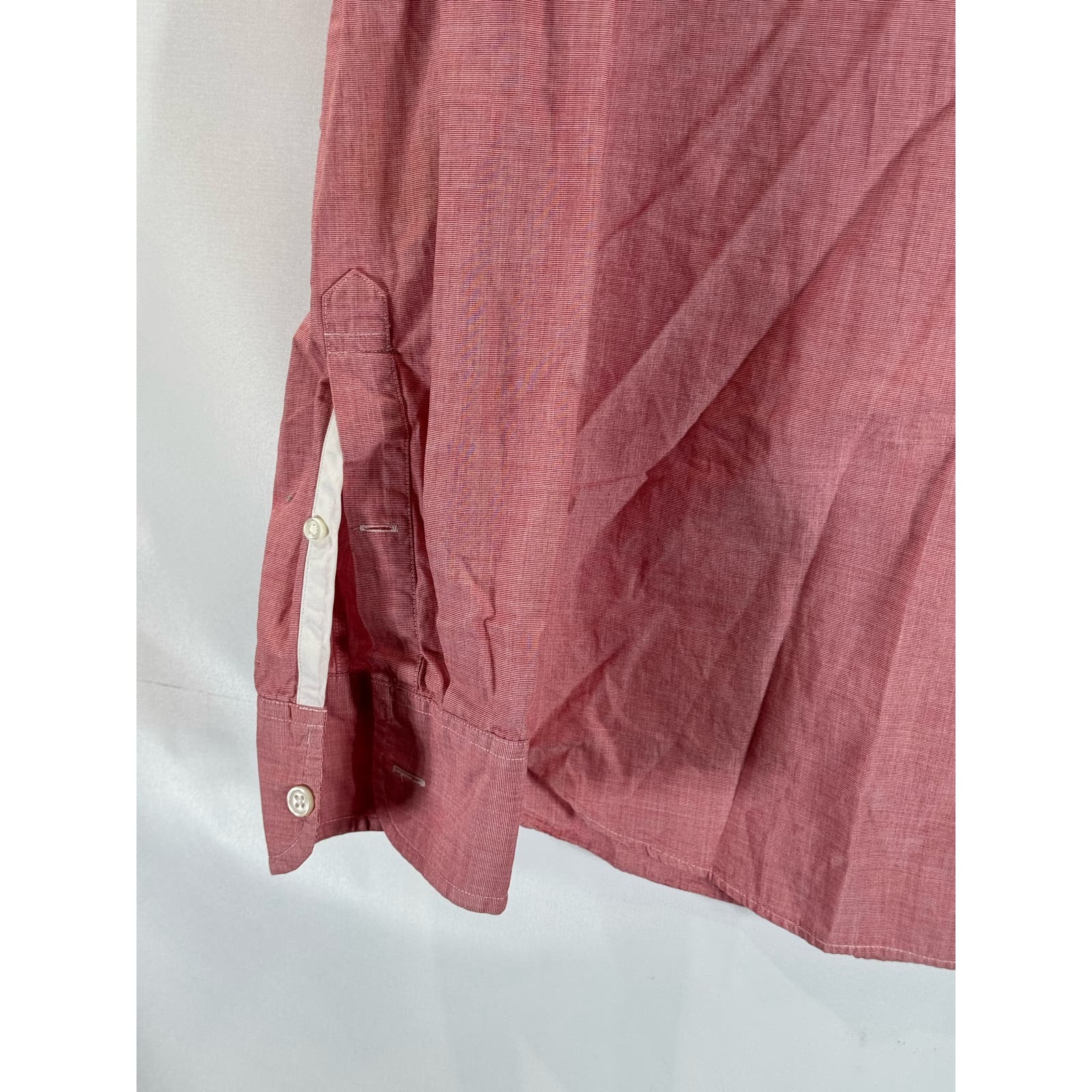 J. CREW Men's Red Slim-Fit Cotton Button-Up Long Sleeve Shirt SZ L