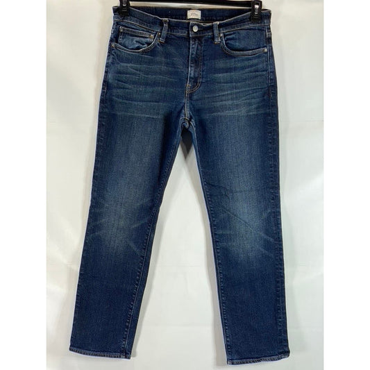 J. CREW Men's Dark Faded Wash 770 Straight-Leg Five-Pocket Denim Pants SZ 34X30