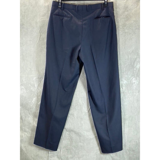 FELLINI UOMO Men's Navy Straight-Leg Suit Pants 36R
