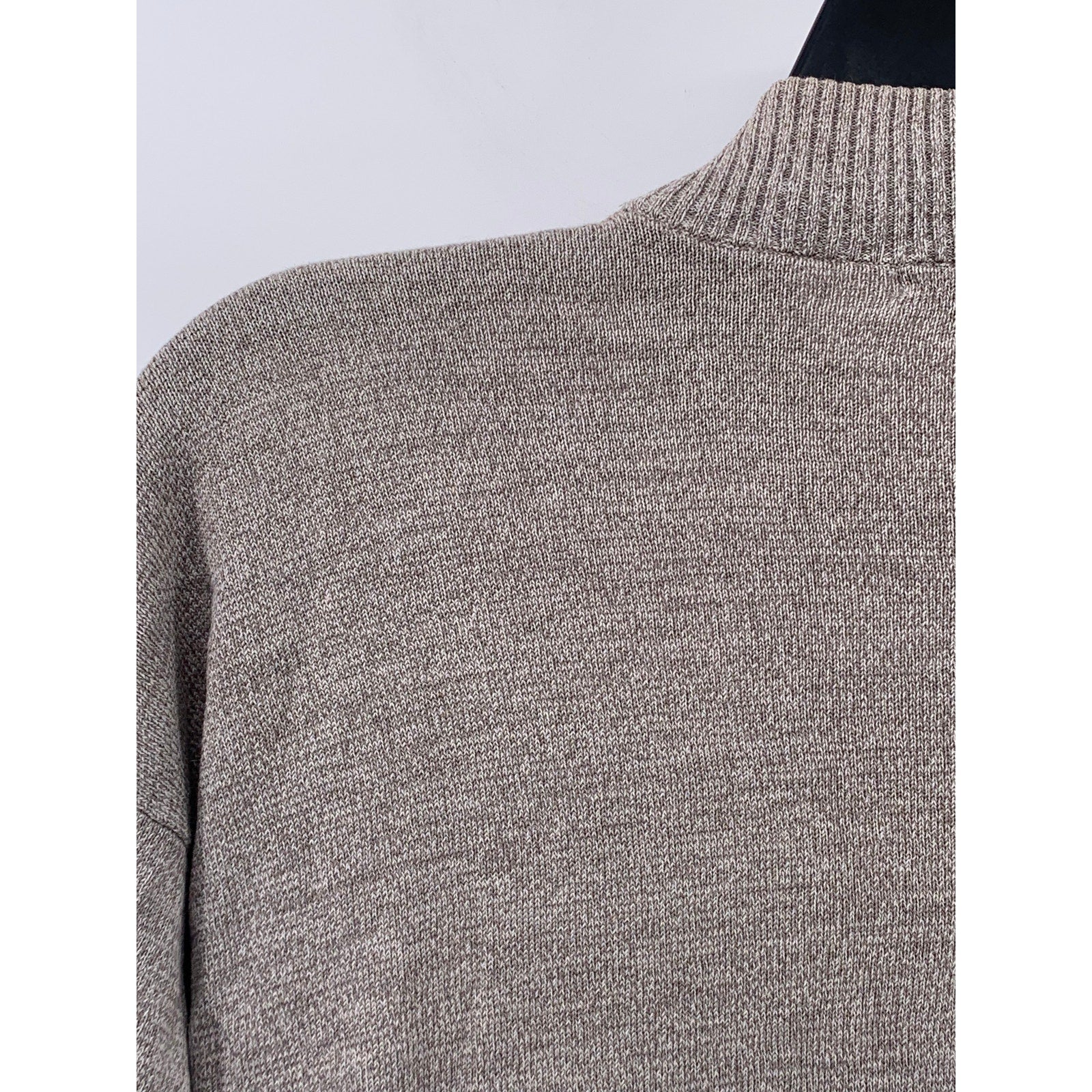 GEOFFREY BEENE Men's Vintage 90's Beige Knit Crewneck Long Sleeve Sweater SZ M