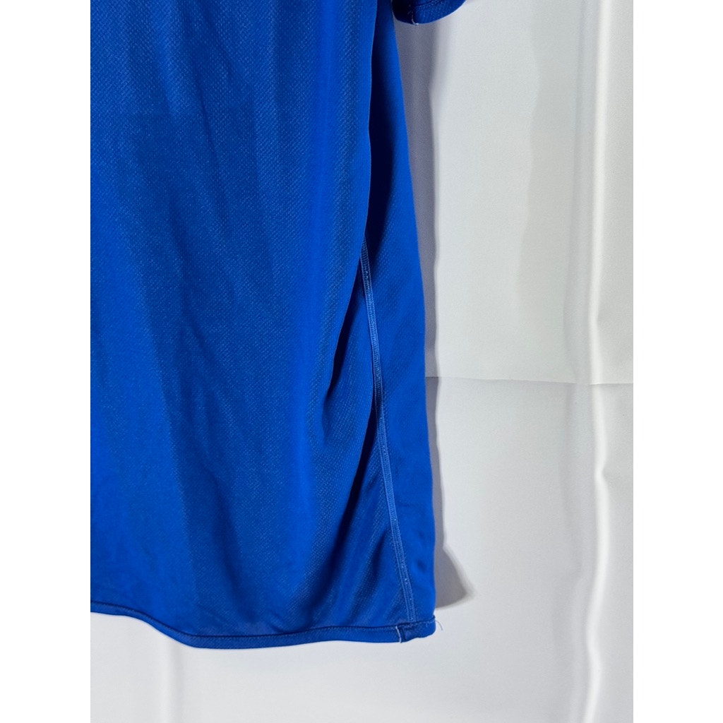 AL SCORE Men's Blue/Grey Reversible V-Neck Short Sleeve T-Shirt SZ M