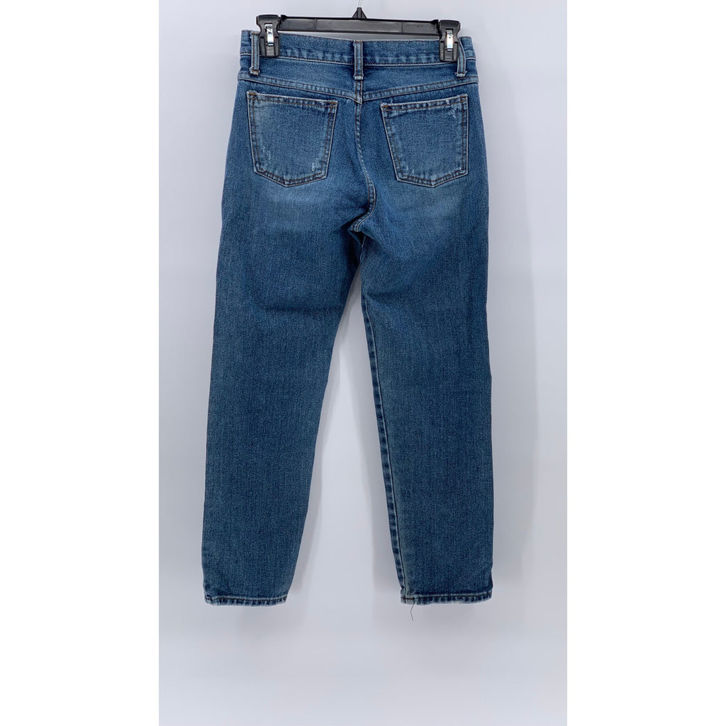 ALICE Women's Medium Blue Distressed Skinny Leg Regular-Fit Jeans SZ S(1)