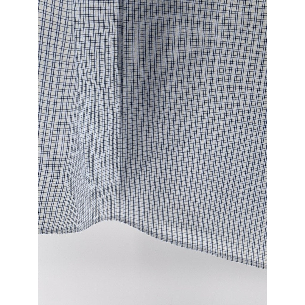 CHARLES TYRWHITT Men's Blue Gingham Slim-Fit Button-Up Shirt SZ 16.5