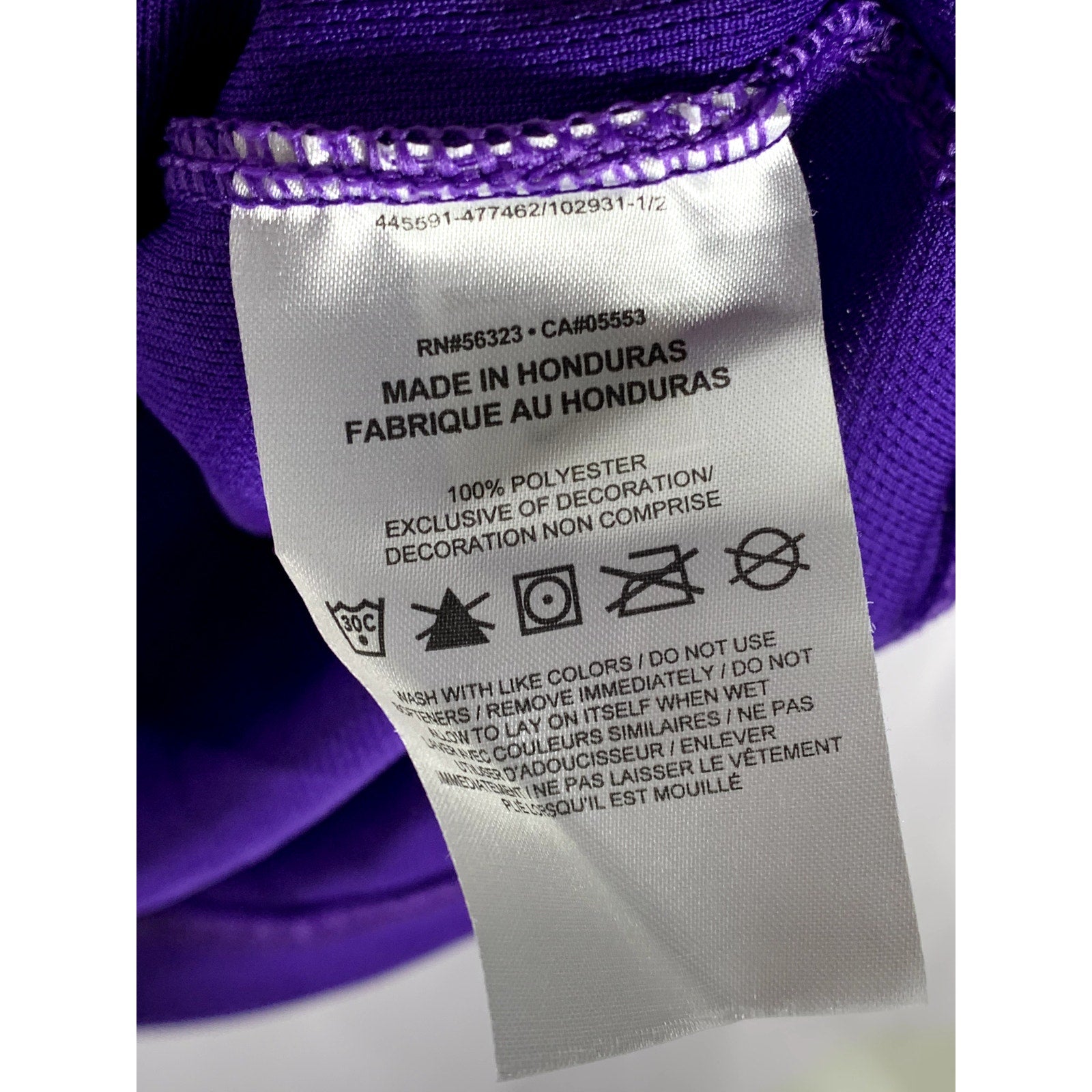 NIKE TEAM Men's Purple/White Custom Dri-Fit Basketball Tank Jersey SZ S