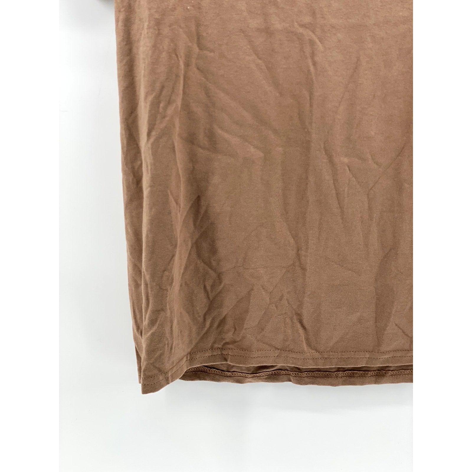 CORONA Men's Brown Graphic Crewneck Casual Short Sleeve T-Shirt SZ S