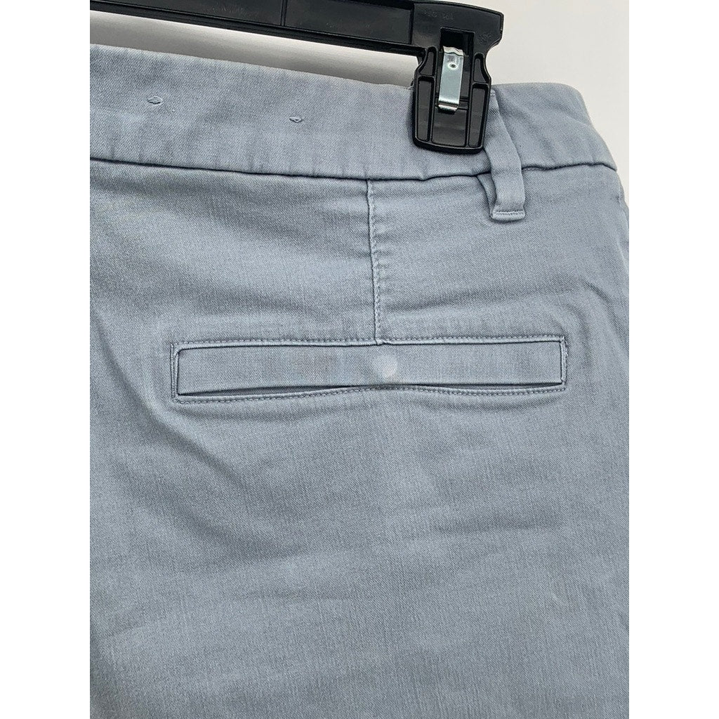 UNBRANDED Men's Light Blue Solid Regular-Fit Casual Chino Short SZ 36