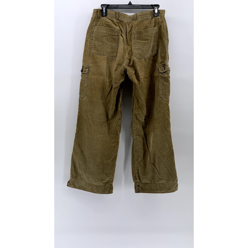 SUNNY CLOUDS Men's Brown Corduroy Baggy-Fit Straight-Leg Cargo Pants SZ 30