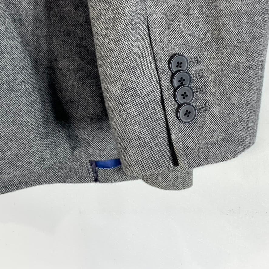 BANANA REPUBLIC Men's Grey Heather Donegal Tailored-Fit Two-Button Blazer SZ 44R