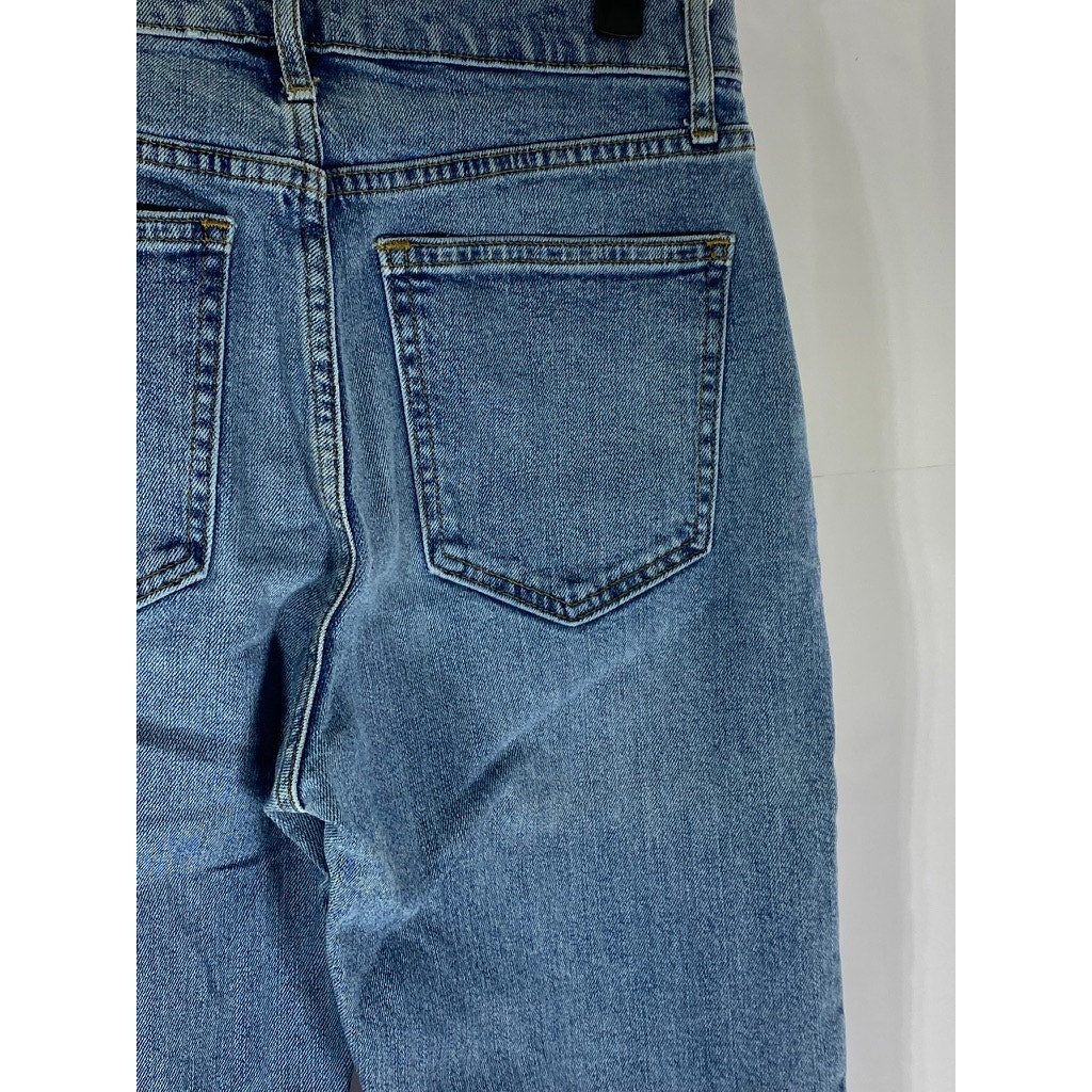 GAP DENIM Women's Medium Indigo High-Rise Straight-Leg Five-Pocket Jean SZ 28