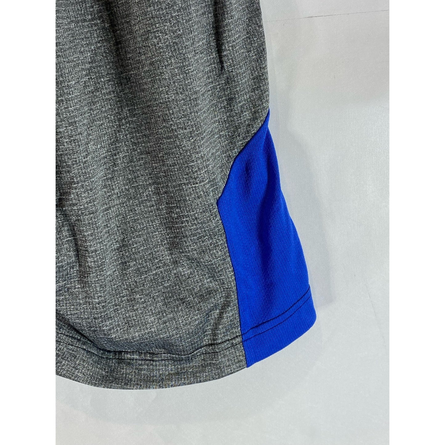 NIKE Men's Blue/Gray Colorblock Dri-Fit Drawstring Pull-On Shorts SZ M