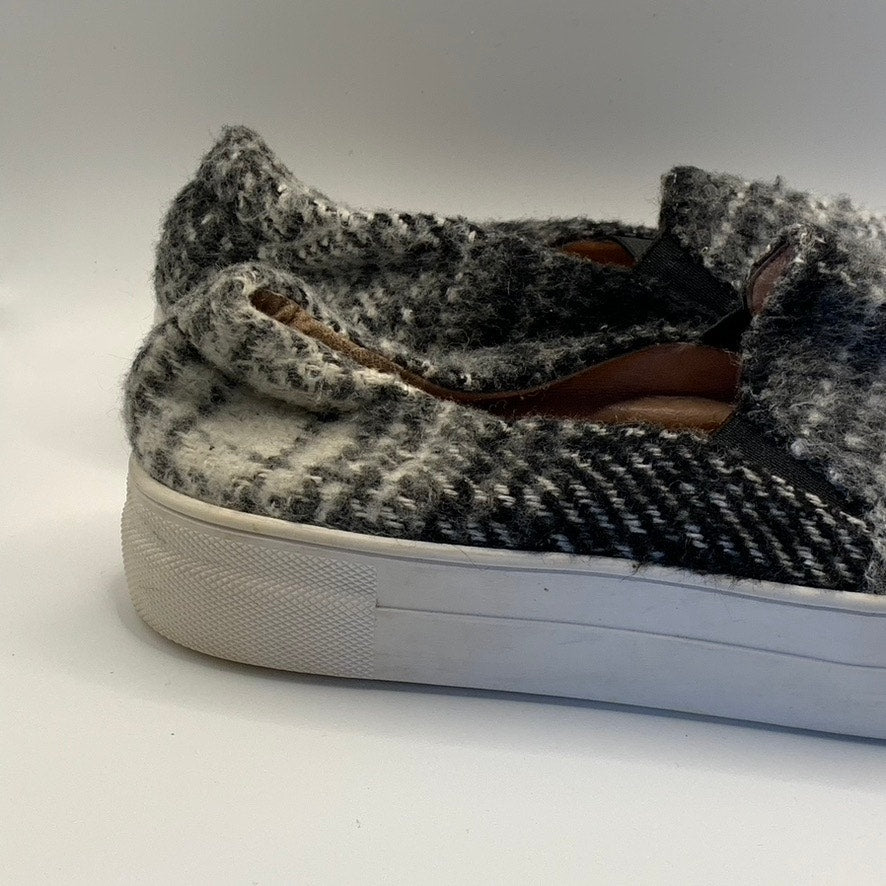 CASLON Women's Black/White Knit Slip-on Platform Sneakers SZ 7.5