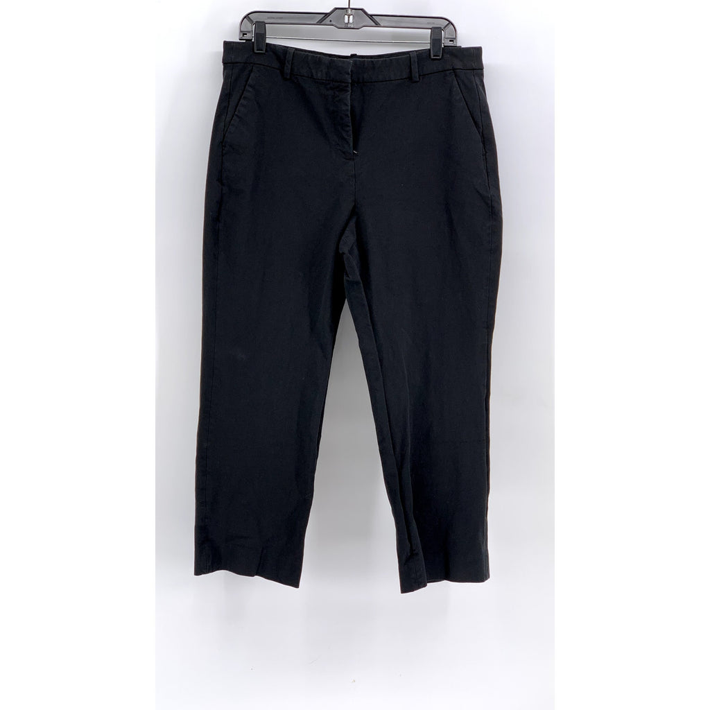 J.CREW Women's Black Solid Straight-Leg Kallie Ankle Pant SZ 14