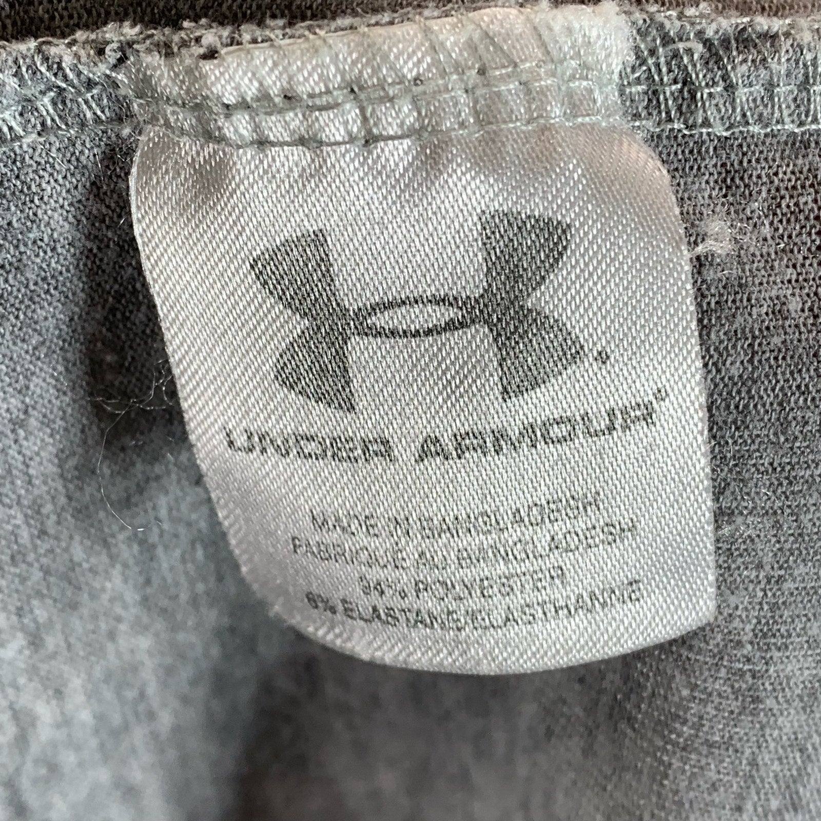 UNDER ARMOUR Men's Gray Crewneck HeatGear Short Sleeve T-Shirt SZ XL