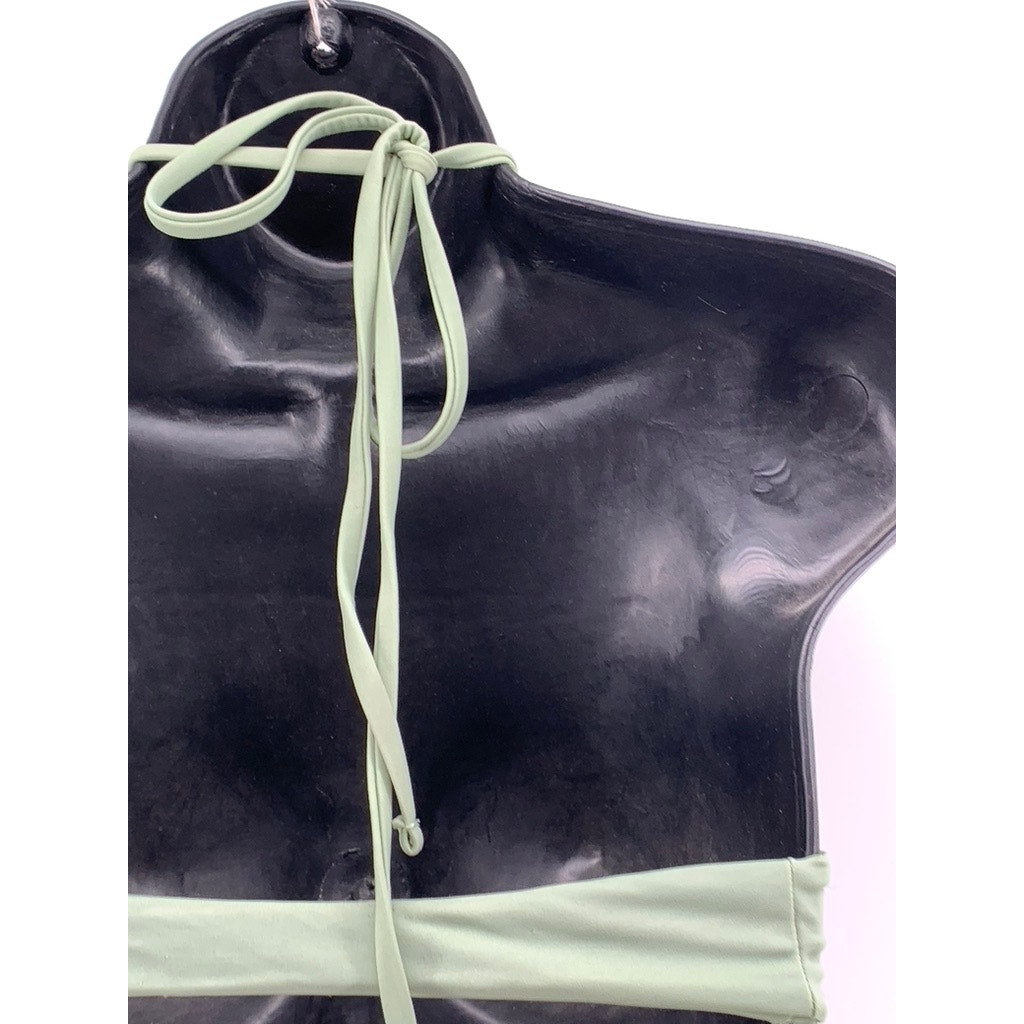 UNBRANDED Women's Green Strappy Swim Top SZ S