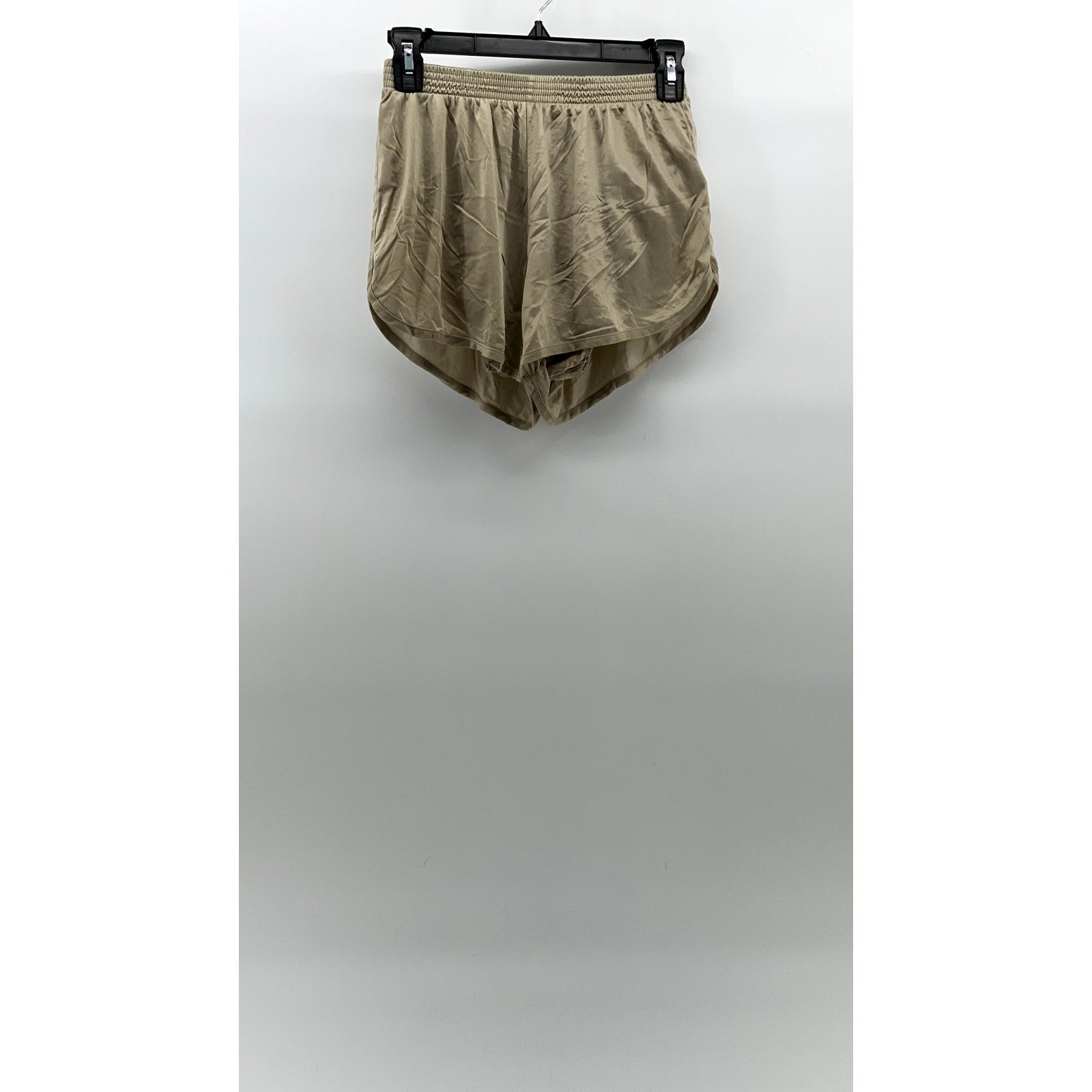 SOFFE Women's Beige Semi Sheer Pull-On Underlined Lightweight Shorts SZ S