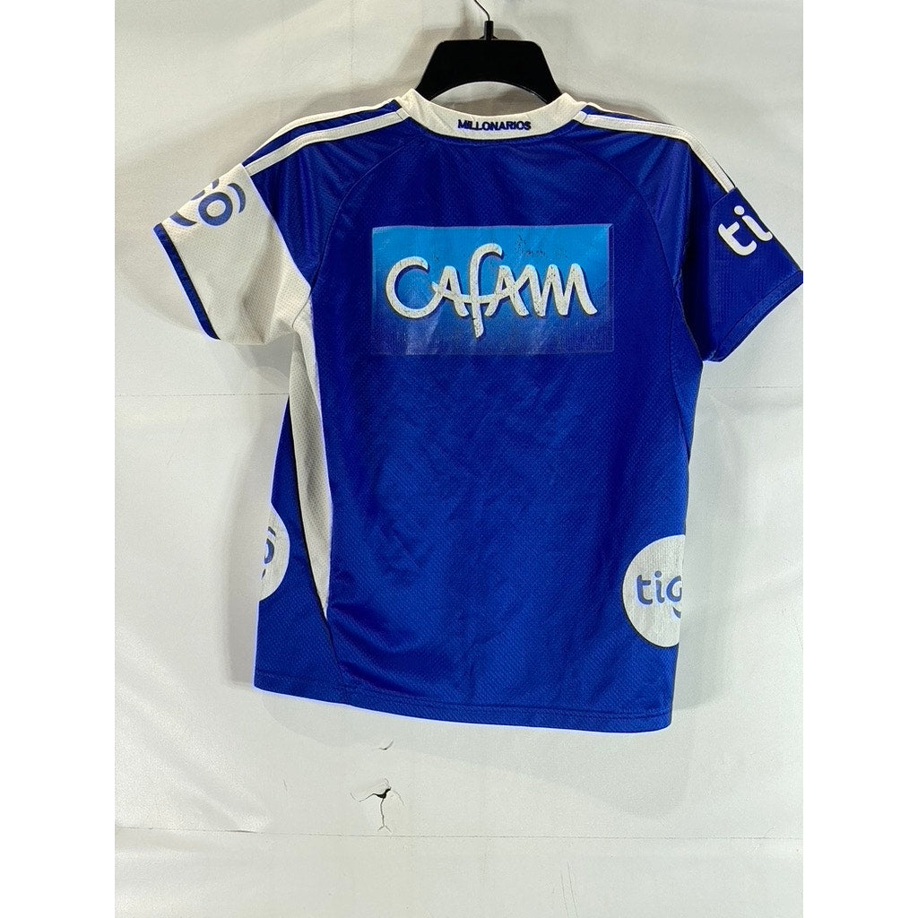 MILLONARIOS Vintage Blue/White FC Colombia 2009 Adidas Soccer Jersey SZ S