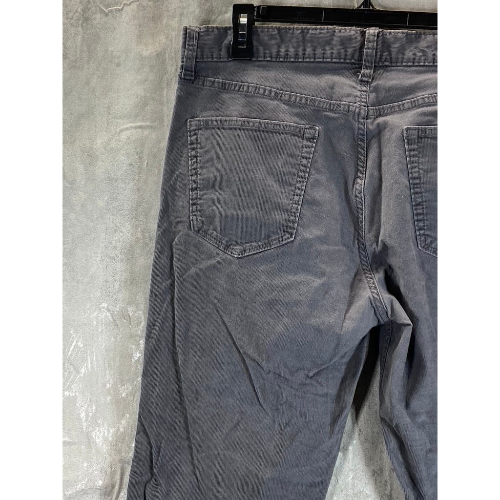 BANANA REPUBLIC Men's Gray Slim-Fit Travel Corduroy Pants SZ 34X30