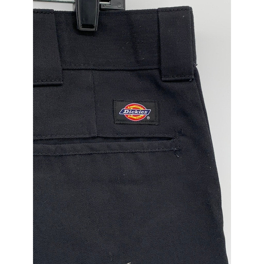 DICKIES Men's Black Faded Slim Straight Cut Off Short Pants SZ 40