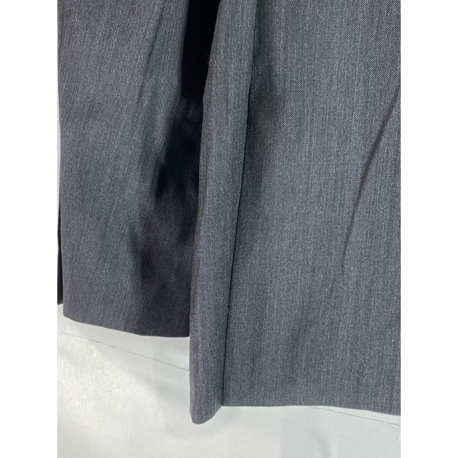 EGARA Men's Gray Slim-Fit Super 120's Two-Button Short Notch Lapel Blazer SZ 38S